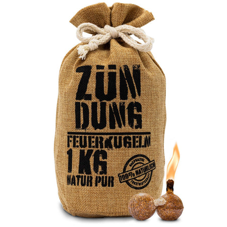 ZÜNDUNG Feuerkugeln Grill- und Kaminanzünder